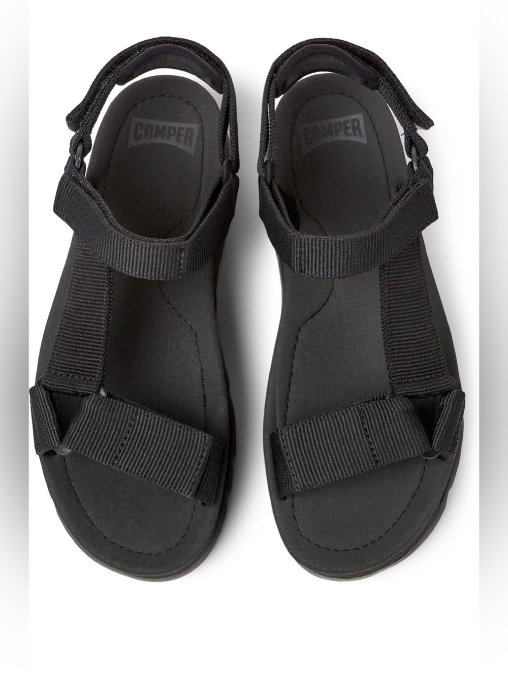 CAMPER Oruga Up Sandals, black, 9 new